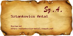 Sztankovics Antal névjegykártya