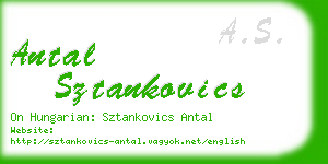 antal sztankovics business card